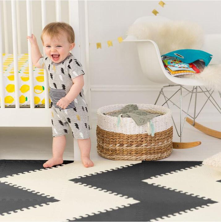 Produktbild Skiphop Playspot Black/Cream (142 x 178 cm)