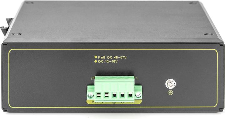 Produktbild Digitus Industrieller 4-Port Gigabit PoE+ Switch mit 2 x SFP Uplink (4 Ports)
