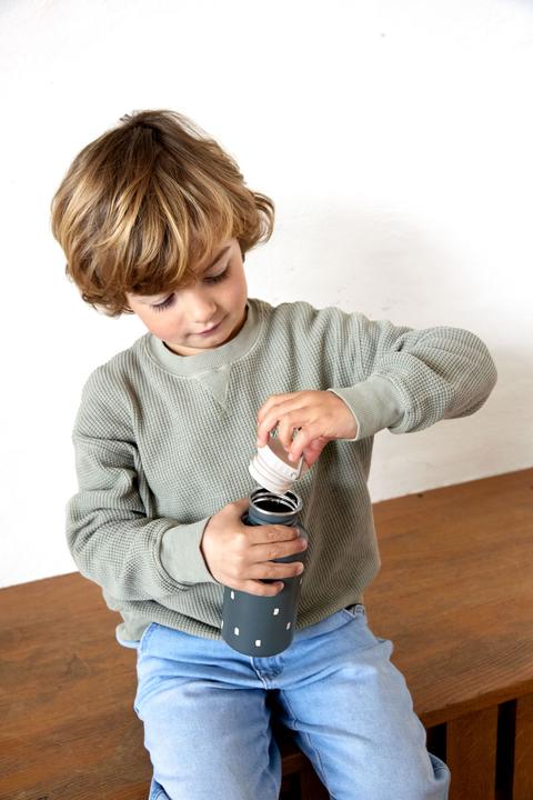 Produktbild Lässig Edelstahl Kinder Trinkflasche 500 ml - Happy Prints, Dunkelblau (0.50 l)