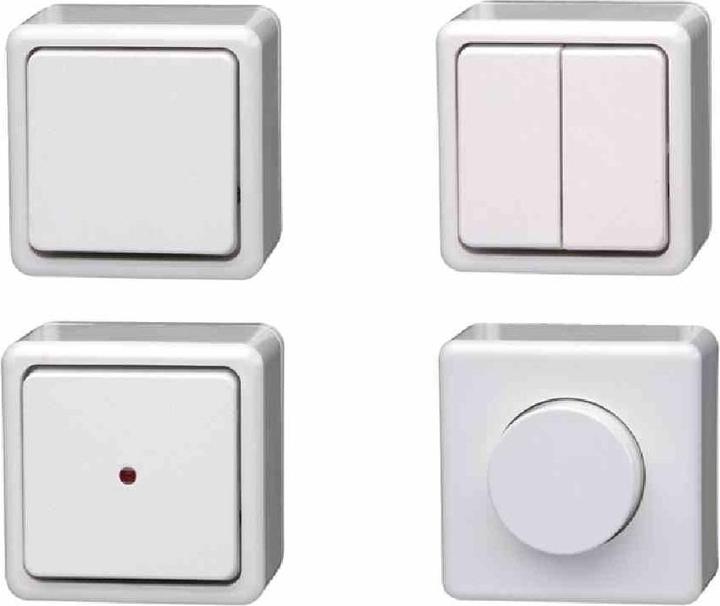 Actual product image Kopp AP change 513602005 arctic-white with base plate