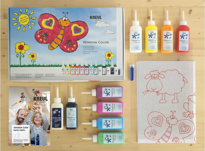Immagine prodotto Kreul Set di colori per finestre Extra (Multicolore, 800 ml)