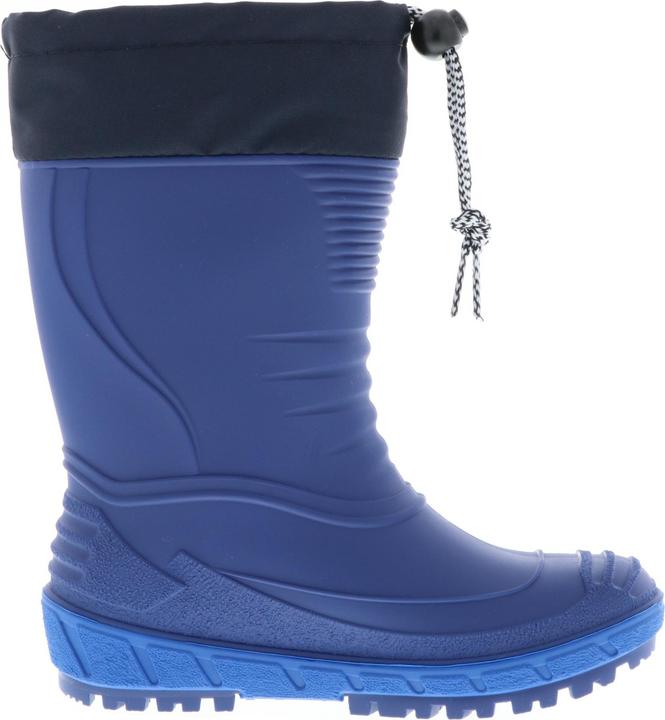 Produktbild G&G Kinder Mädchen Jungen wasserdichte gefütterte Gummistiefel Regenschuhe Stiefeletten blau (29)