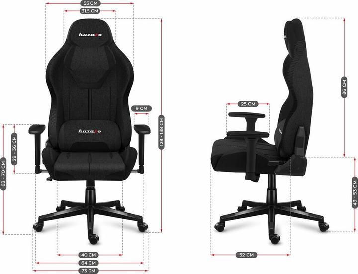 Produktbild Huzaro Fotel gamingowy Force 7.9 Black Mesh