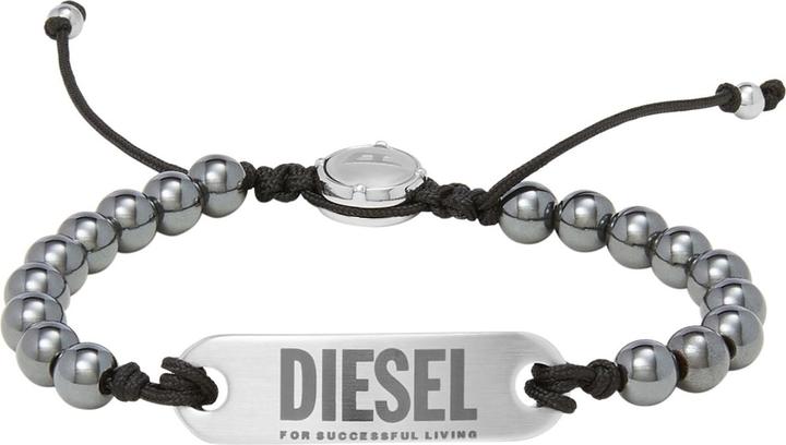 Diesel Beads (25 cm, Edelstahl, Textil, Achat)