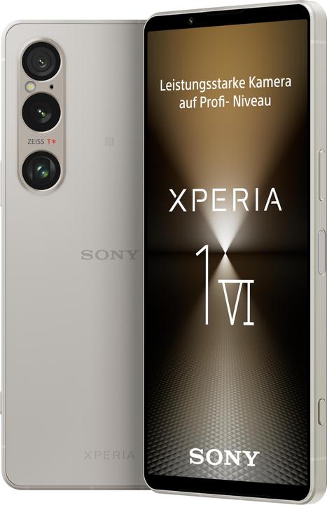 Sony Xperia 1 VI (256 GB, Argento platino, 6.50", Doppia SIM, 52 Mpx, 5G)