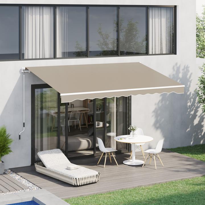 Produktbild Outsunny Gelenkmarkise mit Handkurbel (2.45 m)