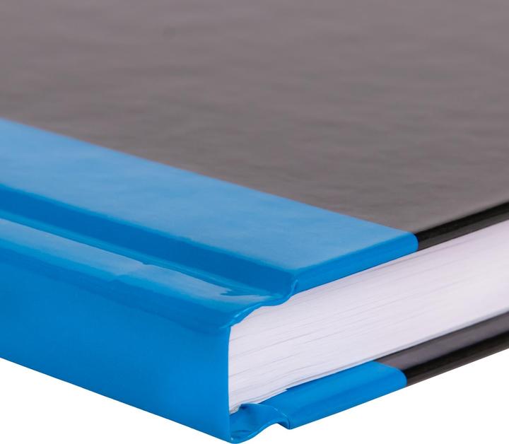 Produktbild Idena Kladde A5 liniert schwarz blau FSC-Mix (A5, Liniert, Harter Einband)