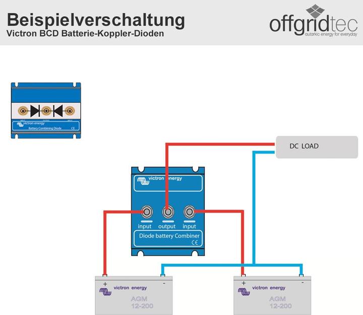 Produktbild Victron Energy BCD 402 Batterie Koppler, 2 Batterien 40A