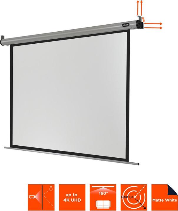 Image du produit Celexon Home Cinema electric screen - Ecran - Possibilité de montage au plafond, adapté au mur (78.74", 4:3)