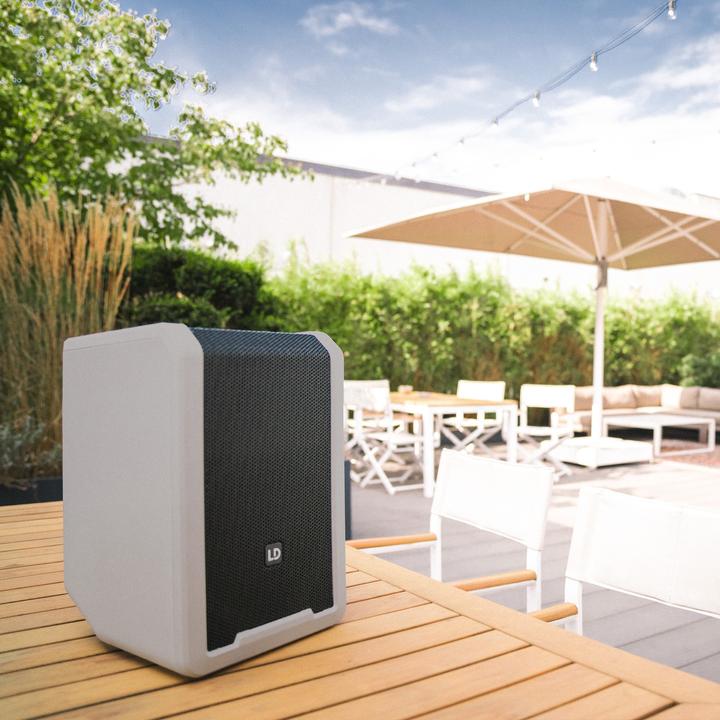 Actual product image LD Systems ANNY® 8 G - Portable Bluetooth® PA speaker with rechargeable battery and mixer, Urban Grey (Active, 1x 80 W)