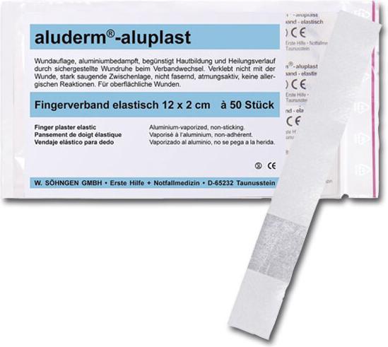 Produktbild Aluderm ® Universalpflaster aluplast 2 x 12 cm (B x L) nicht wasserdicht nicht elastisch weiss 50 St./Pack. (50 x)