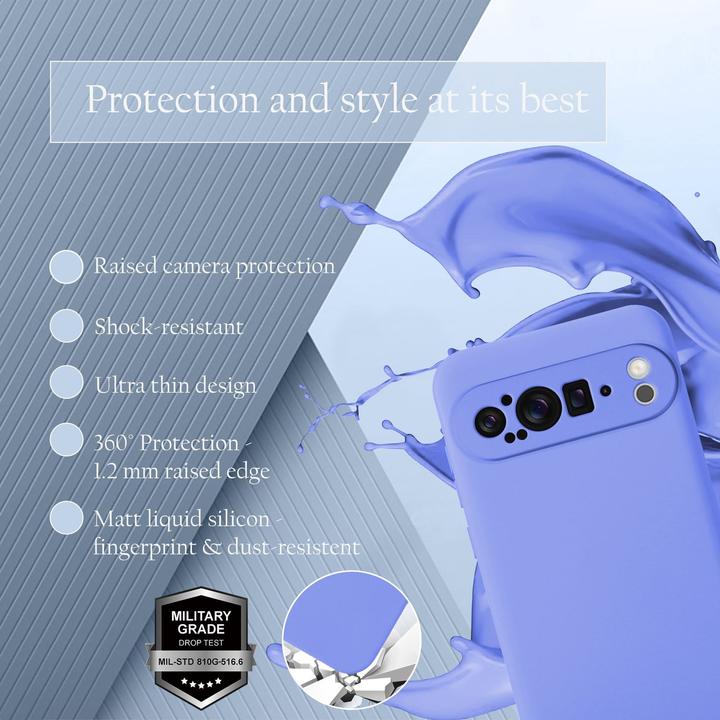 Actual product image Cadorabo Case for Google Pixel 9 PRO XL TPU Liquid Silicone Cover (Google Pixel 9 Pro XL)