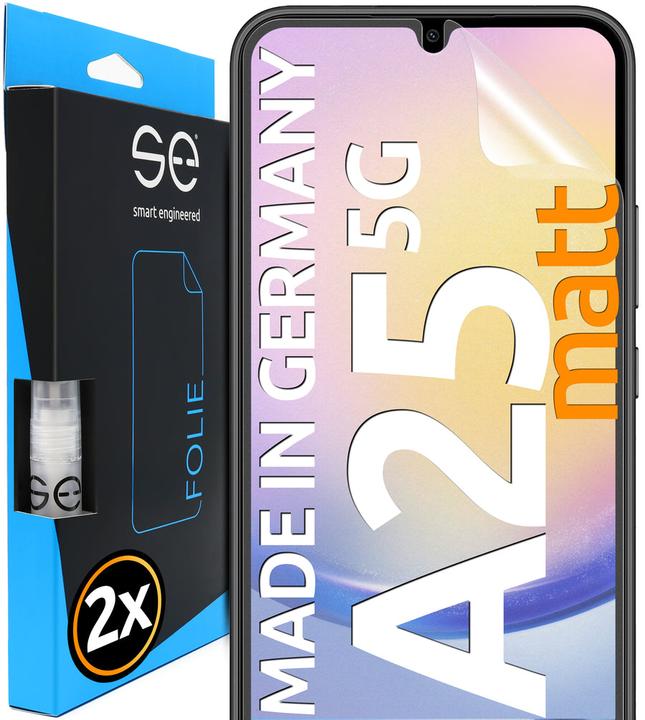 Actual product image Smart Engineered se 3D protective film Samsung Galaxy A25 5G anti-glare (PU 2) (2 Piece, Samsung Galaxy A25 5G)