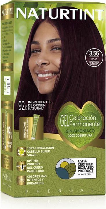 Produktbild Naturtint Tinte Pelo 3,56n Rojo Radiante Intenso (3,56n Rojo Radiante Intenso)