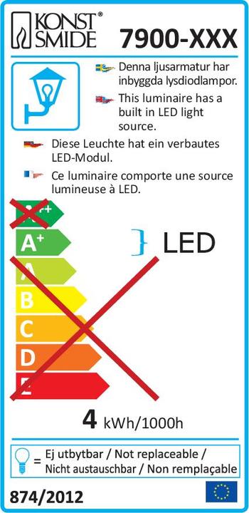 Energielabel Konstsmide Monza (160 lm)