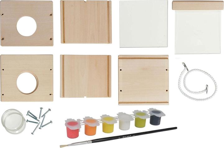 Produktbild Eichhorn Insekten-Uhrenbox aus Holz für den Aussenbereich (Wildbienen)
