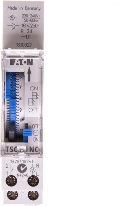 Actual product image Eaton Analogue timer, quartz, day, 1 167388