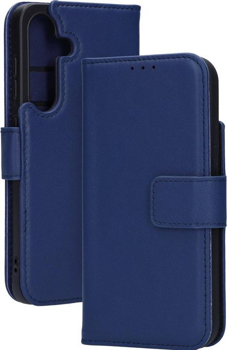 Mobiparts Leather Wallet Case Samsung Galaxy S25 Blue (Samsung Galaxy S25)