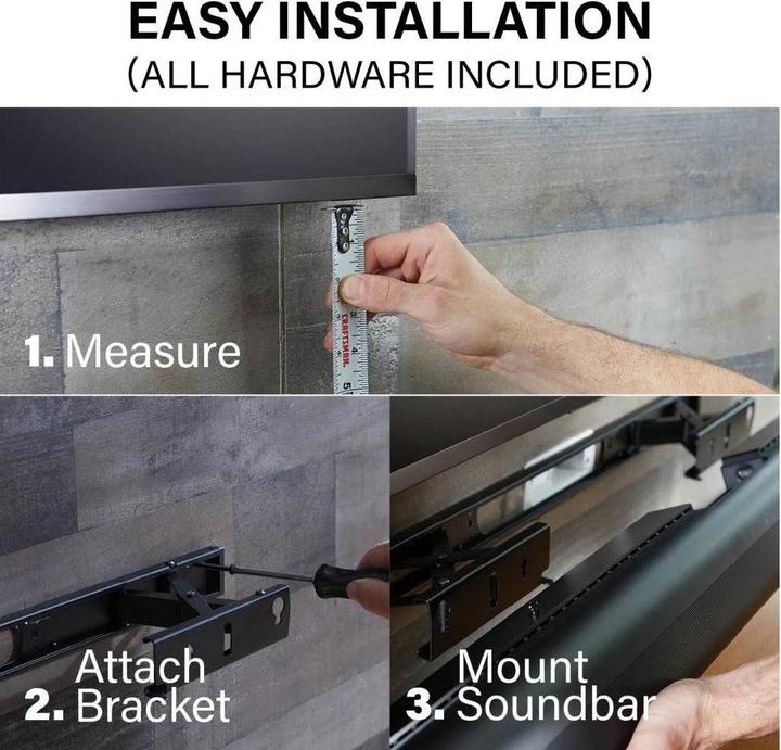 Image du produit Sanus Wandhalterung für Sonos ARC, ausziehbar (1 pièce, Installation murale)
