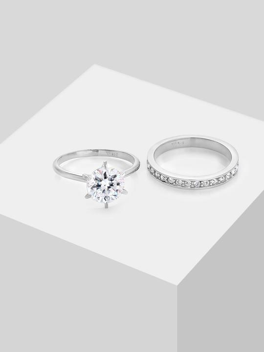 Immagine prodotto Elli 2er Set verziert mit Kristallen (54, 925 Argento)