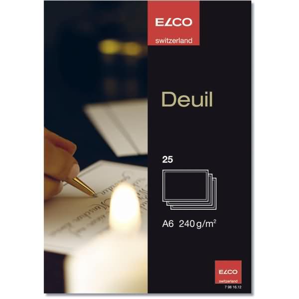 Actual product image Elco Funeral card (A6, 240 g/m²)