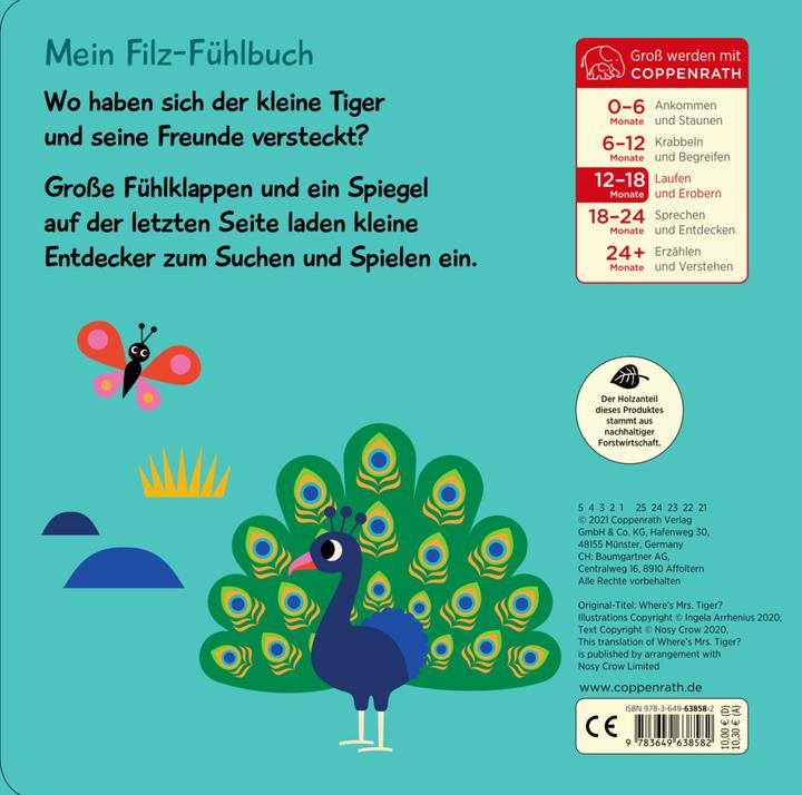 Actual product image Mein Filz-Fühlbuch: Kuckuck, kleiner Tiger! (German)