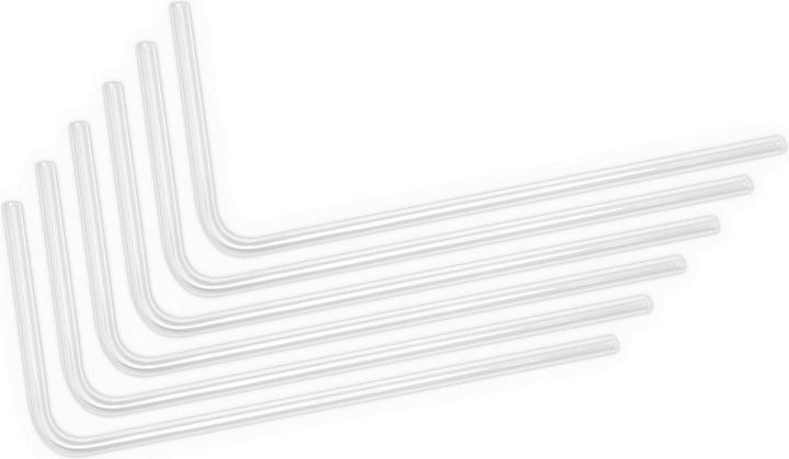 Actual product image EKWB EK-Loop Hard Tube 12/10mm acrylic, bent 90 degrees - 80cm, 6 pcs. (0.80 m, Plastic)