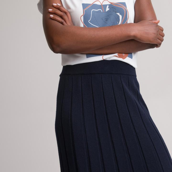 Actual product image Anne Weyburn Long pleated skirt (34)