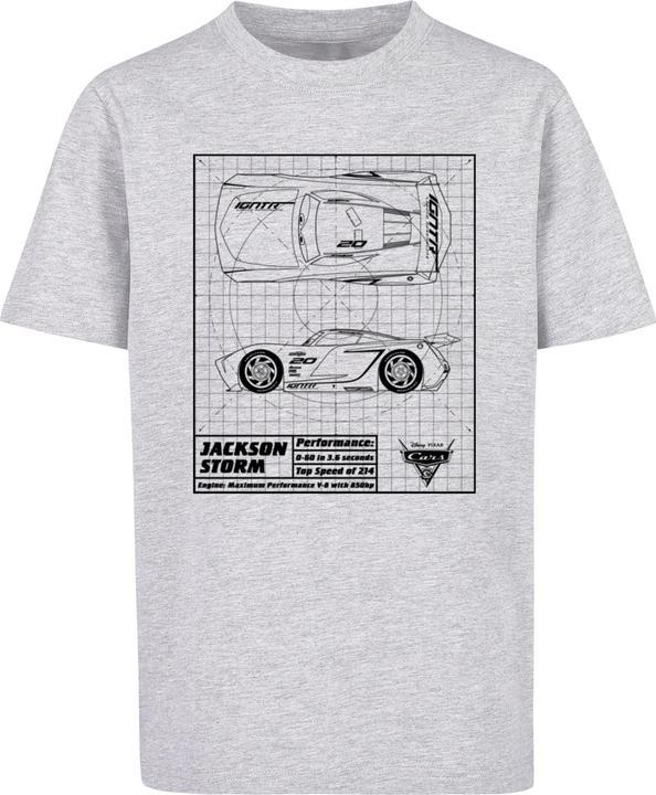 Immagine prodotto Absolute Cult Bambini Cars - Maglietta Jackson Storm Blueprint - 133299 (146, 152)
