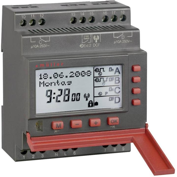 Actual product image müller DIN rail timer digi
