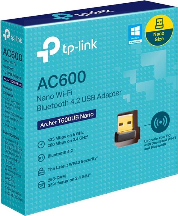 Image du produit TP-Link AC600 Nano Wi-Fi Bluetooth Usb Adapter (SATA 2.0)