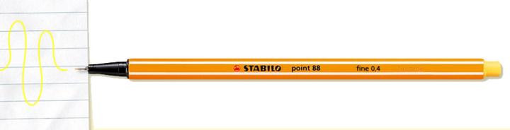 Produktbild STABILO point 88 Fineliner (Gelb, 1 x)