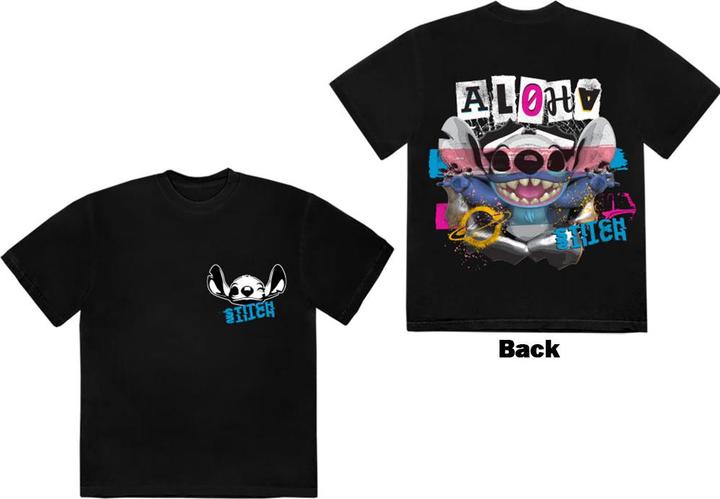 Disney Stitch Aloha Collage Back Print