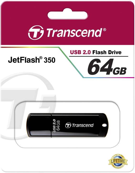 Produktbild Transcend JetFlash 350 (64 GB, USB-A)