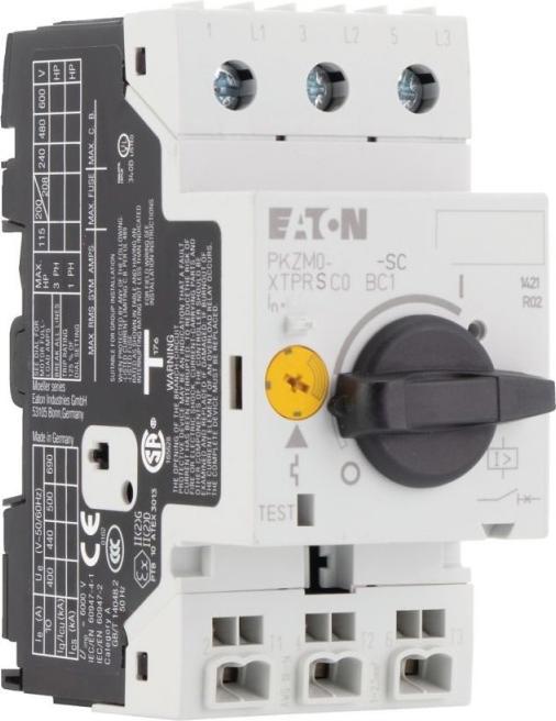 Image du produit Eaton Electric GmbH Disjoncteur moteur PKZM0-2.5-SC tripolaire à commande manuelle