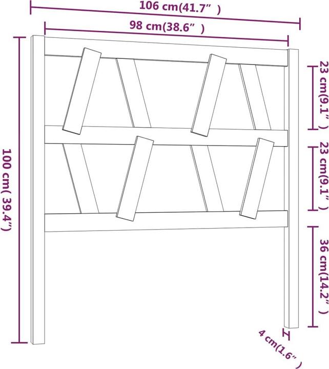 Image du produit VidaXL Lamech (126 x 4 x 100 cm)