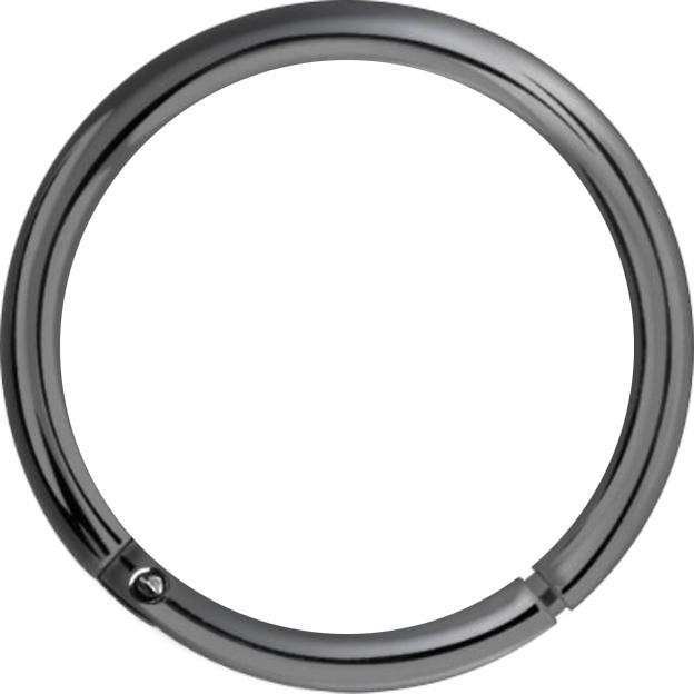 Produktbild Star Piercing Micro Segmentring klappbar schwarz Ruthenium überzug (ohne Messing, 925 Sterlingsilber)