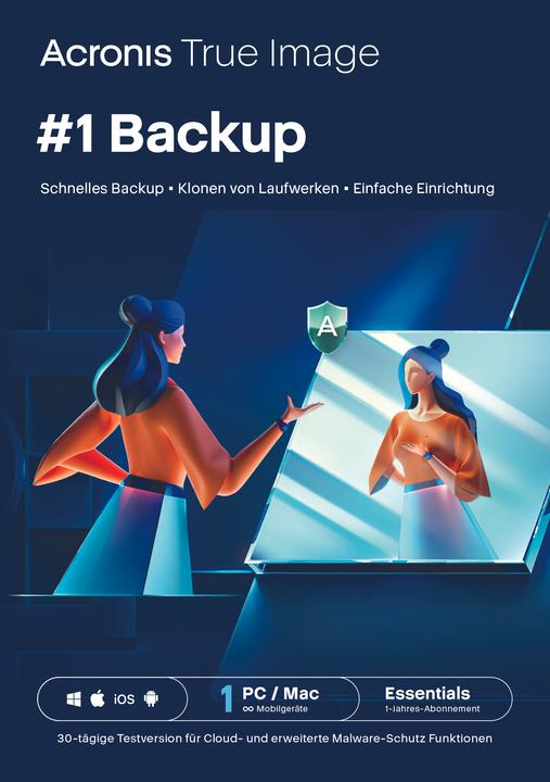 Actual product image Acronis Cyber Protect Home Office Essentials (1 User, 1 Devices/Users, 12 months)