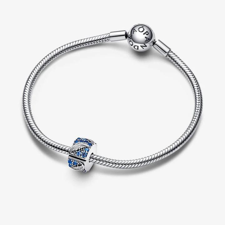 Actual product image Pandora Curved nib & pavé clip (Sterling silver 925)