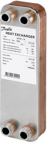 Produktbild Danfoss Redan Veksler XB 06H-1 26pla. - med 26 plader
