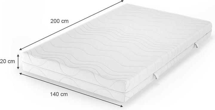 Immagine prodotto VitaliSpa Foamy (140 x 200 cm, Nucleo di schiuma)