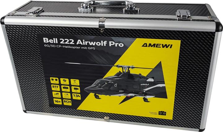Produktbild Amewi Bell 222 Airwolf Pro GPS Helikopter 8-Kanal 3D/6G RTF