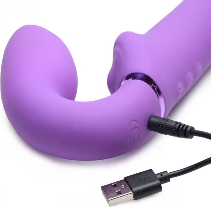 Image du produit XR Brands GPulse Vibrierender halterloser Strapon Lila