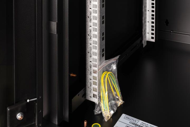 Actual product image Digitus DN-19 09U-6/6-SW Wall cabinet black (9 RU, 19 inch rack)