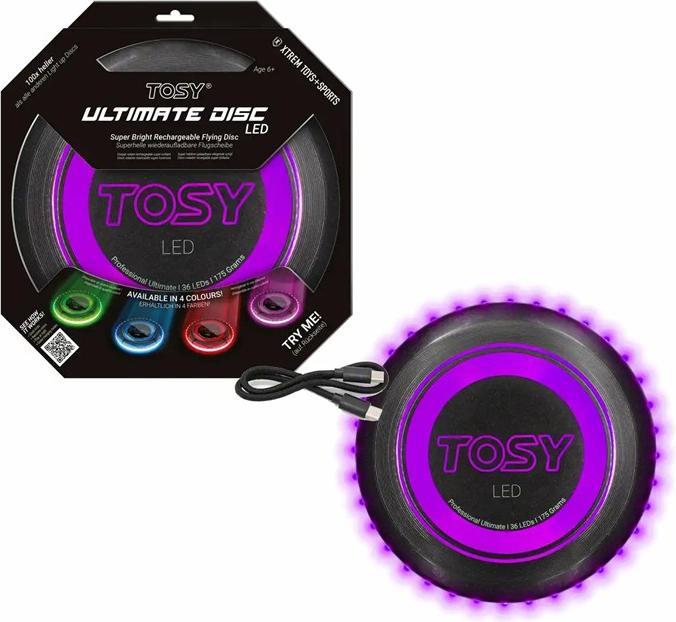 Actual product image Tosy Frisbee purple LED