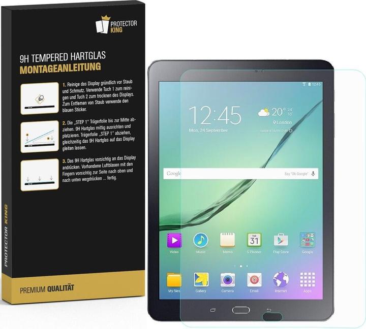 Actual product image Protectorking 4x real tempered 9H armoured glass 3D CLEAR (4 Piece, Galaxy Tab S2 9.7)