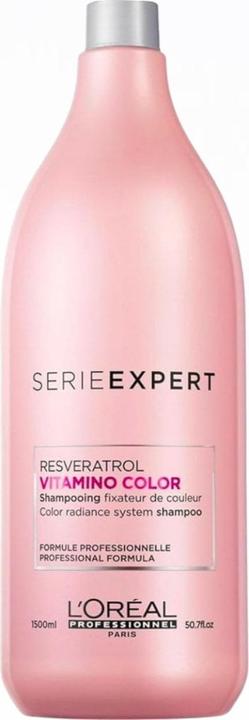 L'Oréal Professionnel Série Expert Vitamino Color - Resveratrol Shampoo (1500 ml, Flüssiges Shampoo)