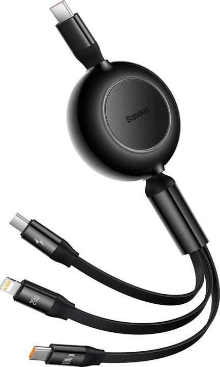 Image du produit Baseus 3 in 1 Multicharger USB-Cable (1.10 m, USB 3.2 Gen 1, 100 W)
