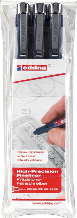 Immagine prodotto Edding Profipen 1800 (Nero, 3 x)
