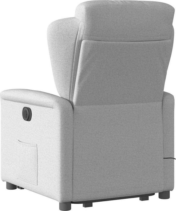 Actual product image VidaXL Massage chair with stand-up aid Cloud grey fabric